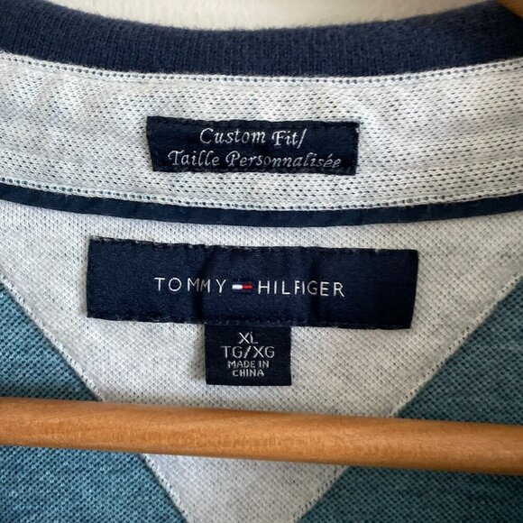 TOMMY HILFIGER Men's Regular Classic Fit Polo Golf Shirt 100% Cotton Size XL - Picture 4 of 5